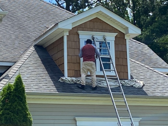 Cedar siding replacement